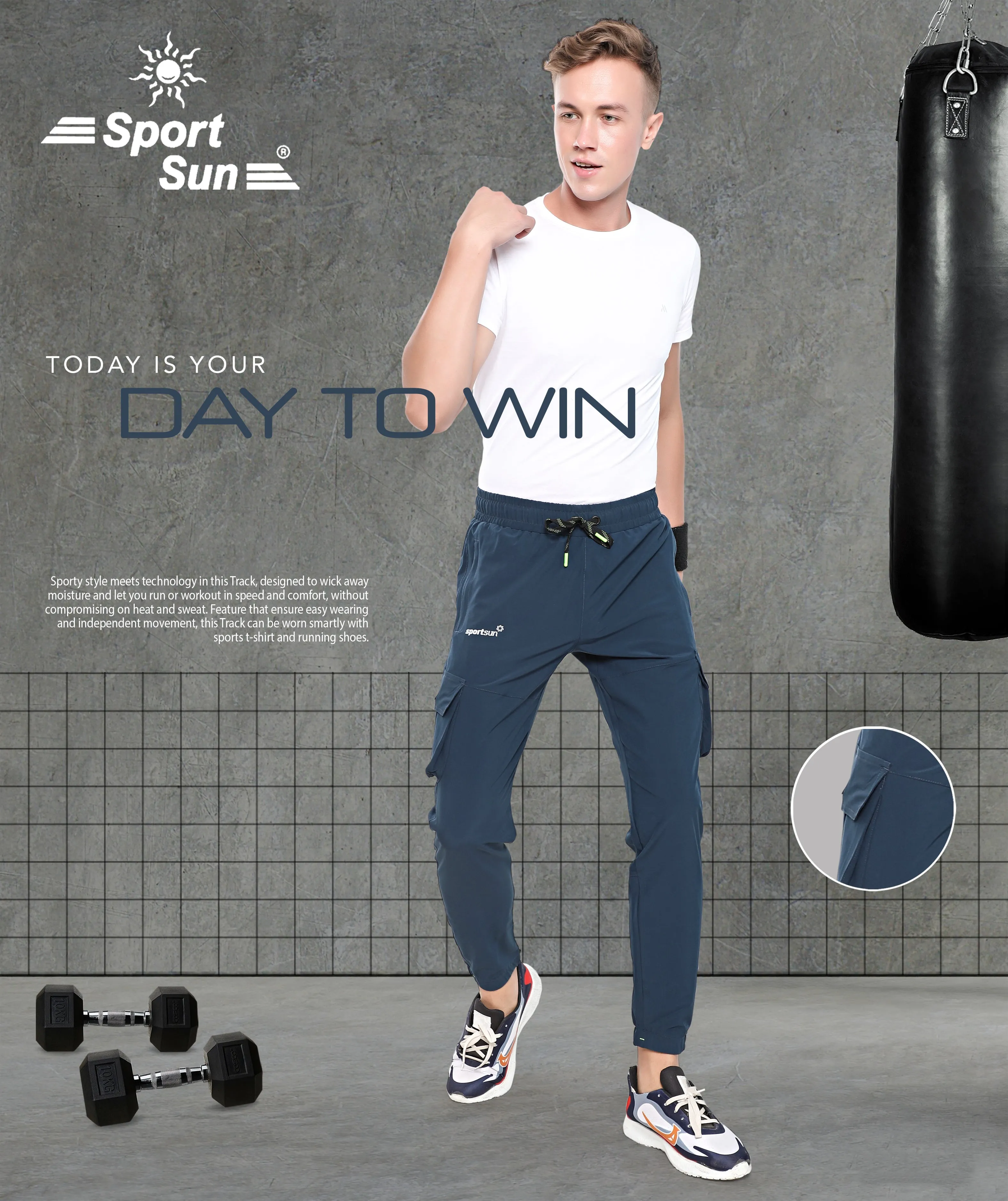 Sport Sun Airforce NS Lycra Cargo Jogger