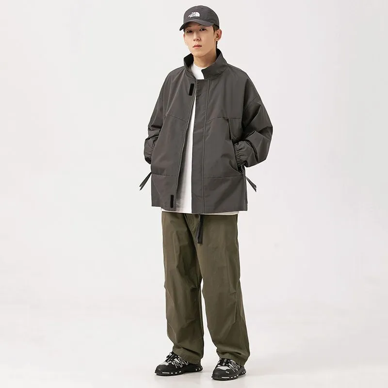Stain-Resistant Zip-Up Rain Coat for Men