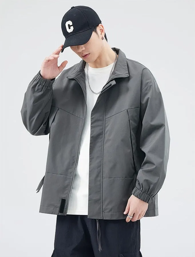 Stain-Resistant Zip-Up Rain Coat for Men