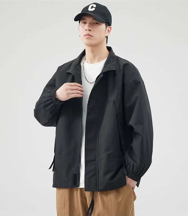 Stain-Resistant Zip-Up Rain Coat for Men