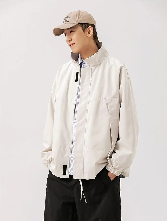 Stain-Resistant Zip-Up Rain Coat for Men