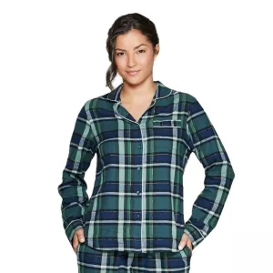 Stars Above Women's Plaid Perfectly Cozy Flannel Pajama Top