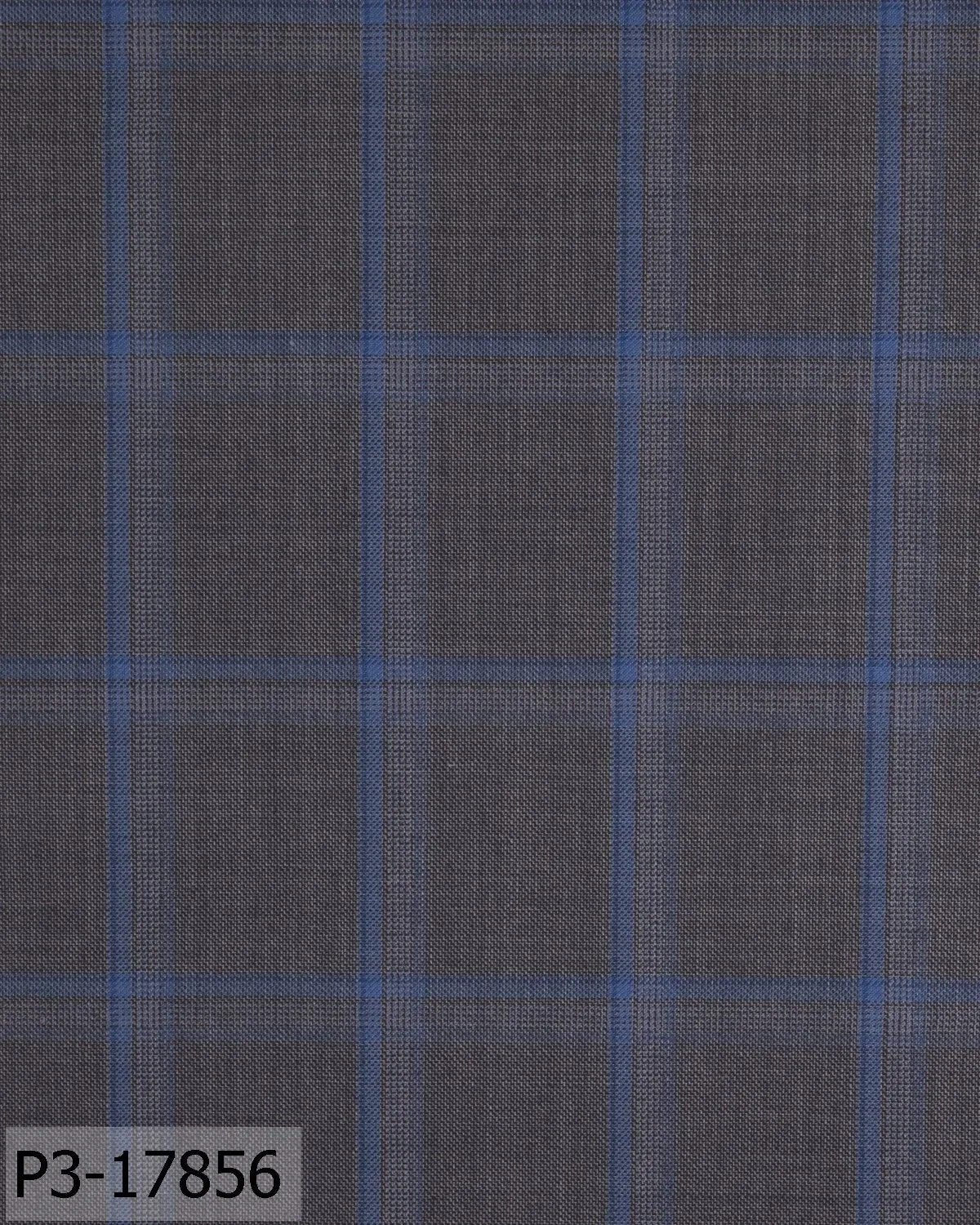 Steel Grey With Blue Check Suit