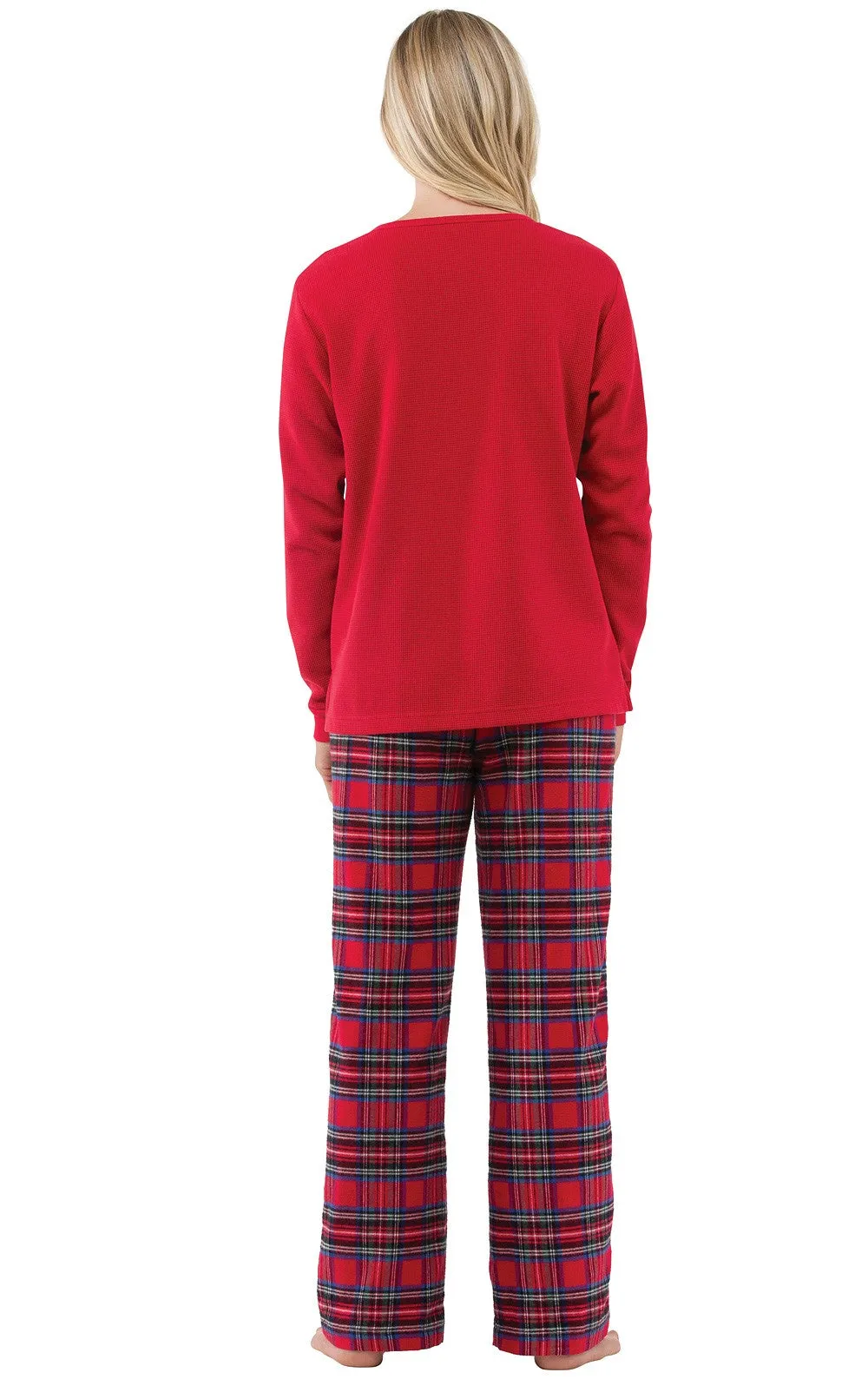 Stewart Plaid Thermal-Top Pajamas - Family Set