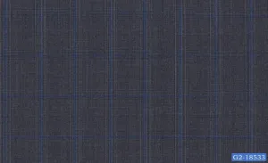Stone Grey with Blue Check Suit