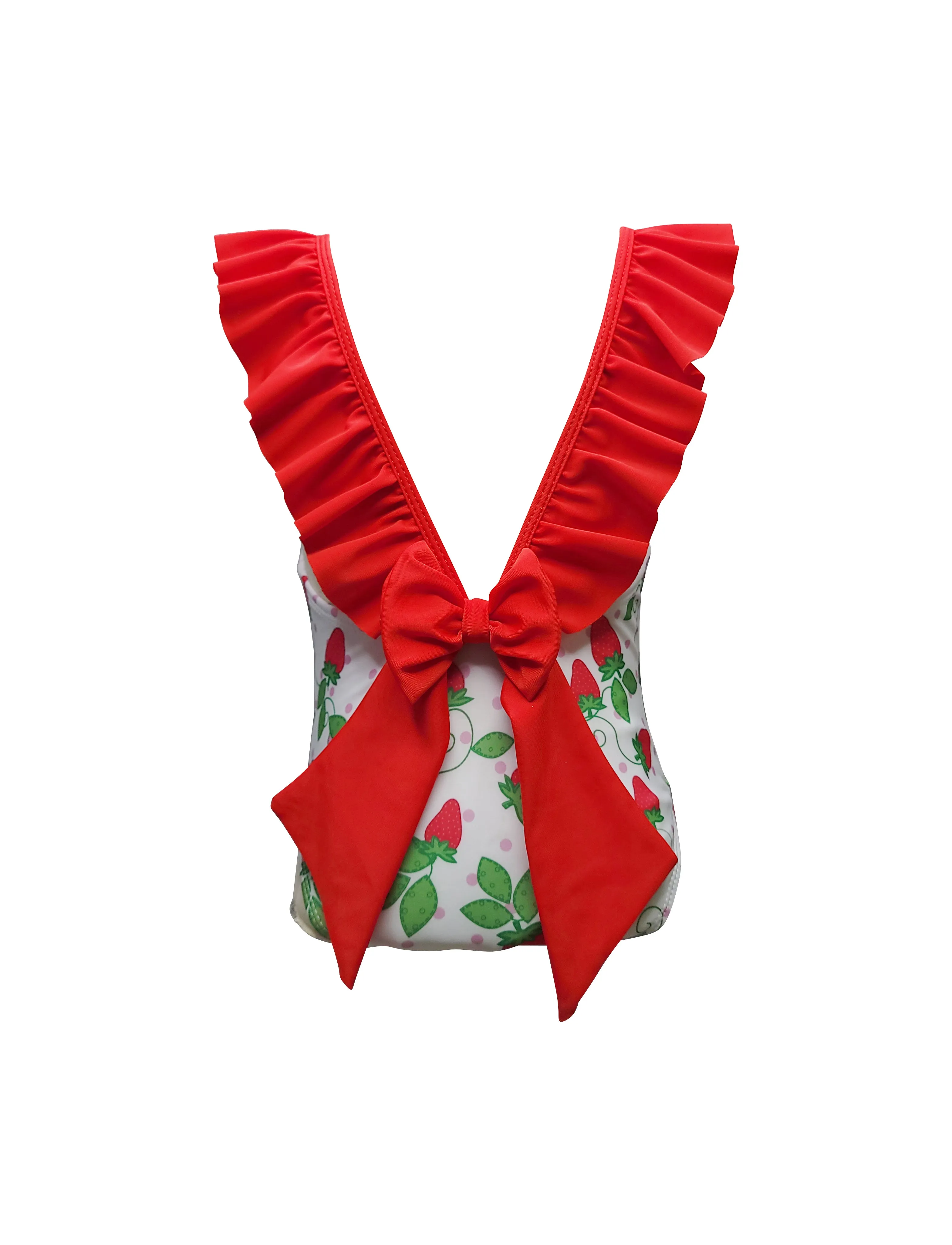 Strawberries print Girls swimsuit