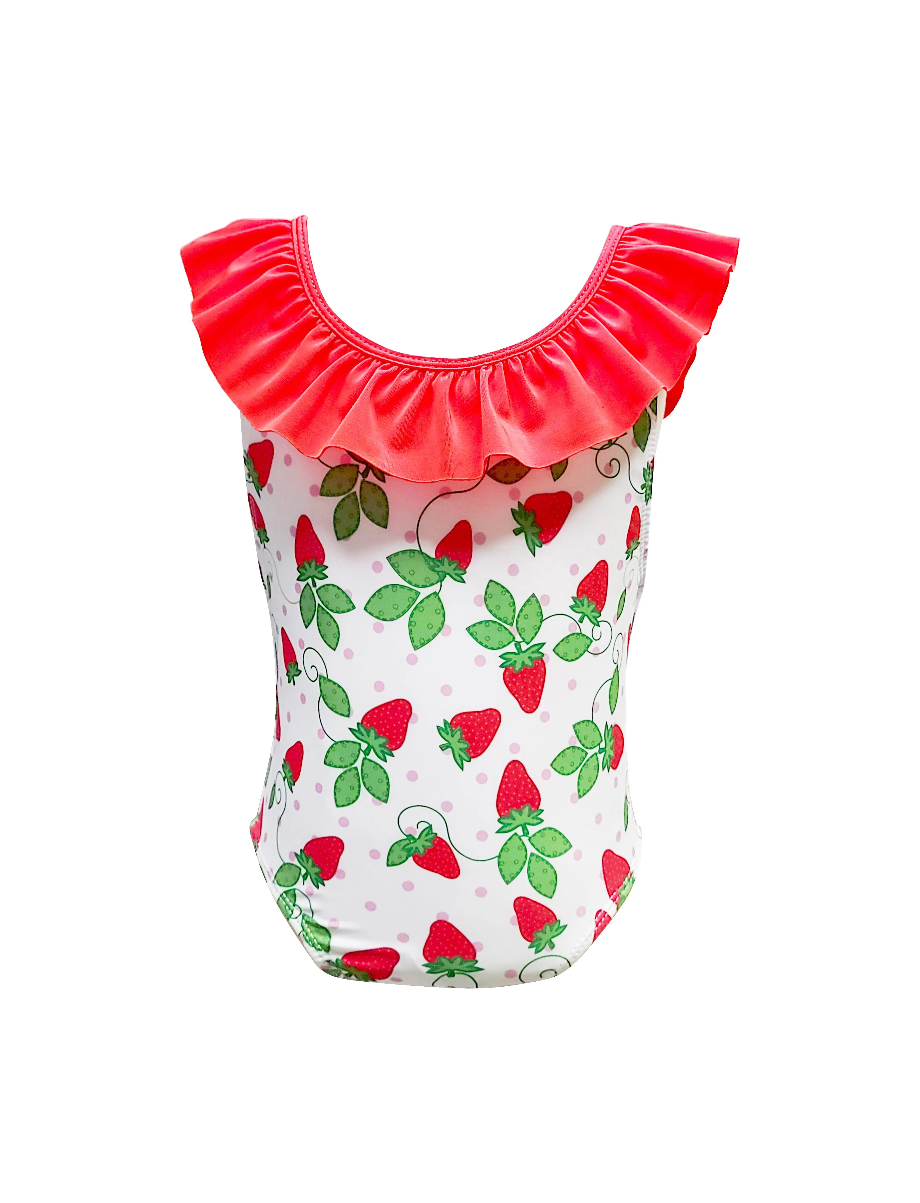 Strawberries print Girls swimsuit