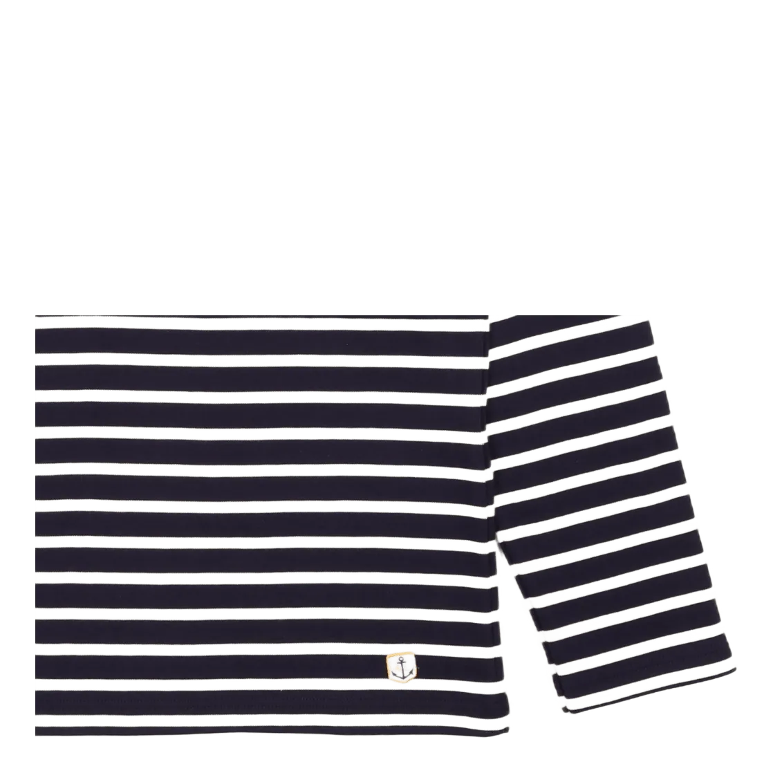 Striped Breton Shirt "houat" Navire Navy/ Nature