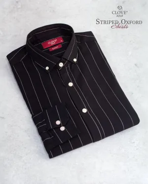 Striped Oxford Shirt - Black