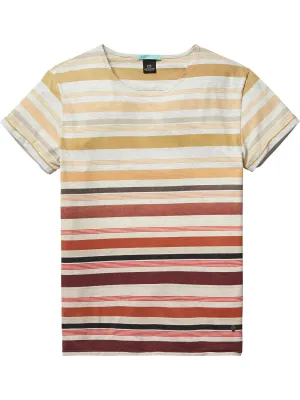 Striped T-Shirt  Natural Red
