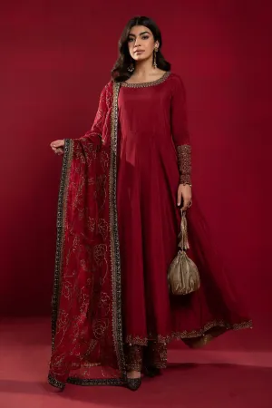 Suit Red SF-W22-19 | Maria B Ready to Wear