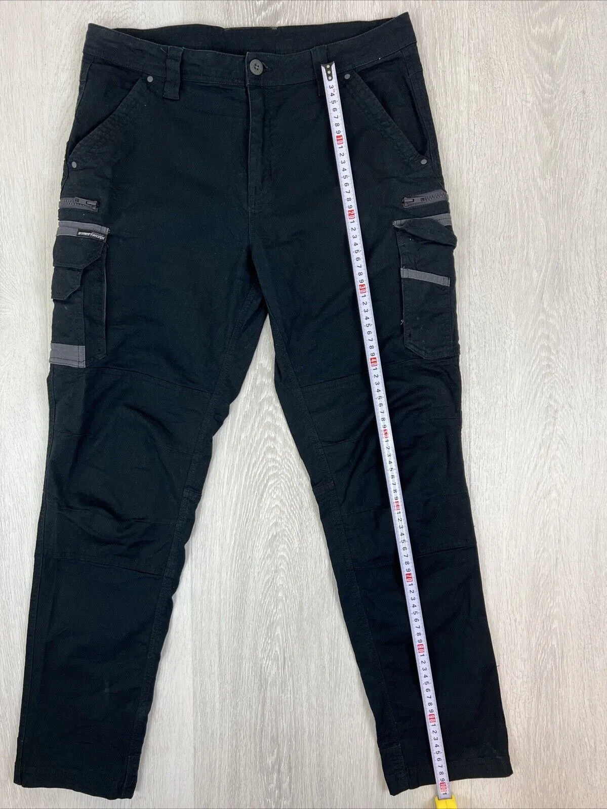 Syzmik Workwear Mens Black Work Cargo Pants Size 34