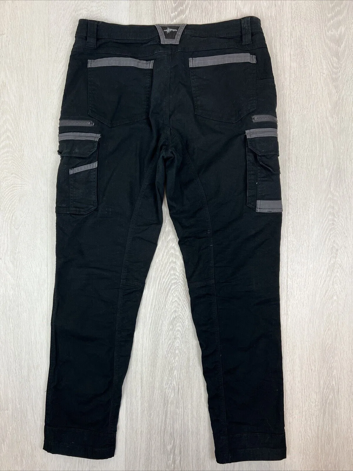 Syzmik Workwear Mens Black Work Cargo Pants Size 34