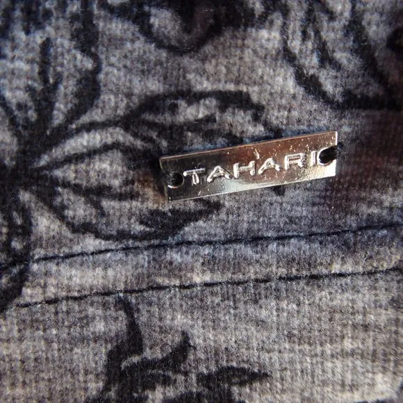 TAHARI LACE ACCENT JERSEY PAJAMAS SET,SZ S,NEW