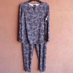 TAHARI LACE ACCENT JERSEY PAJAMAS SET,SZ S,NEW