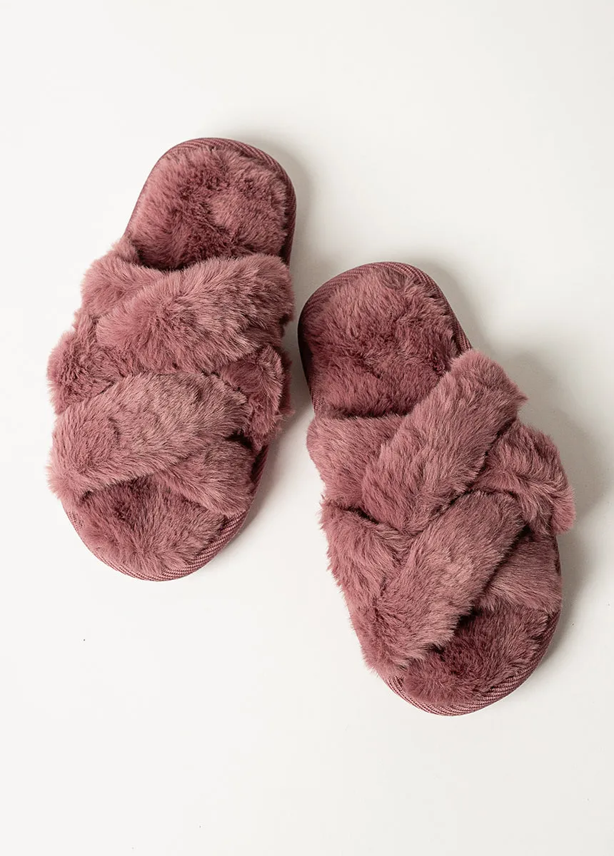 Taisha Slippers in Plum
