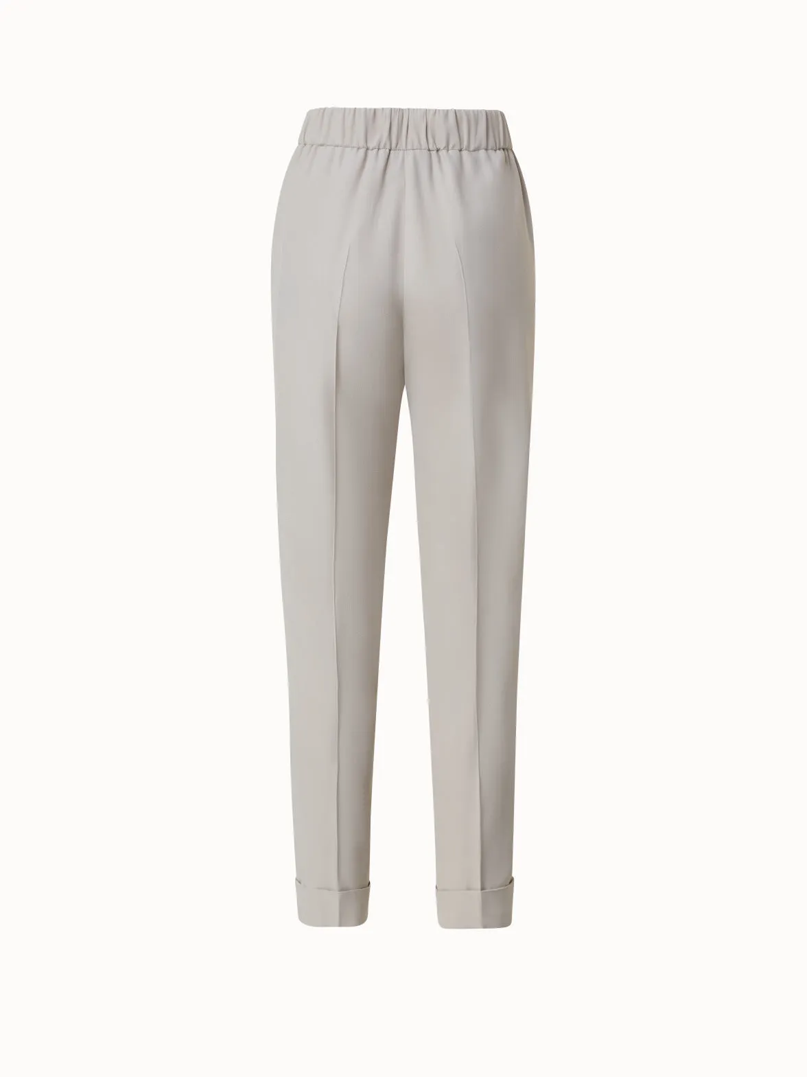 Tapered Crêpe Pants