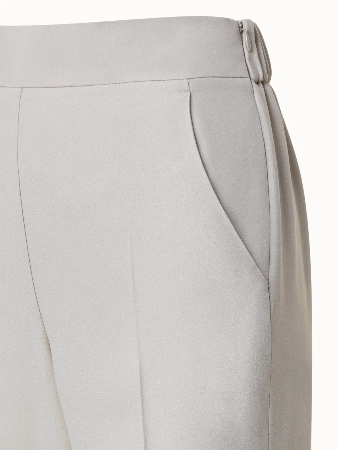 Tapered Crêpe Pants