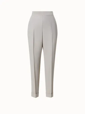 Tapered Crêpe Pants