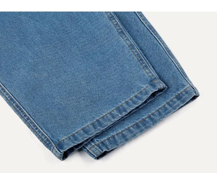 Tapered Drawstring Elastic Waist Jeans