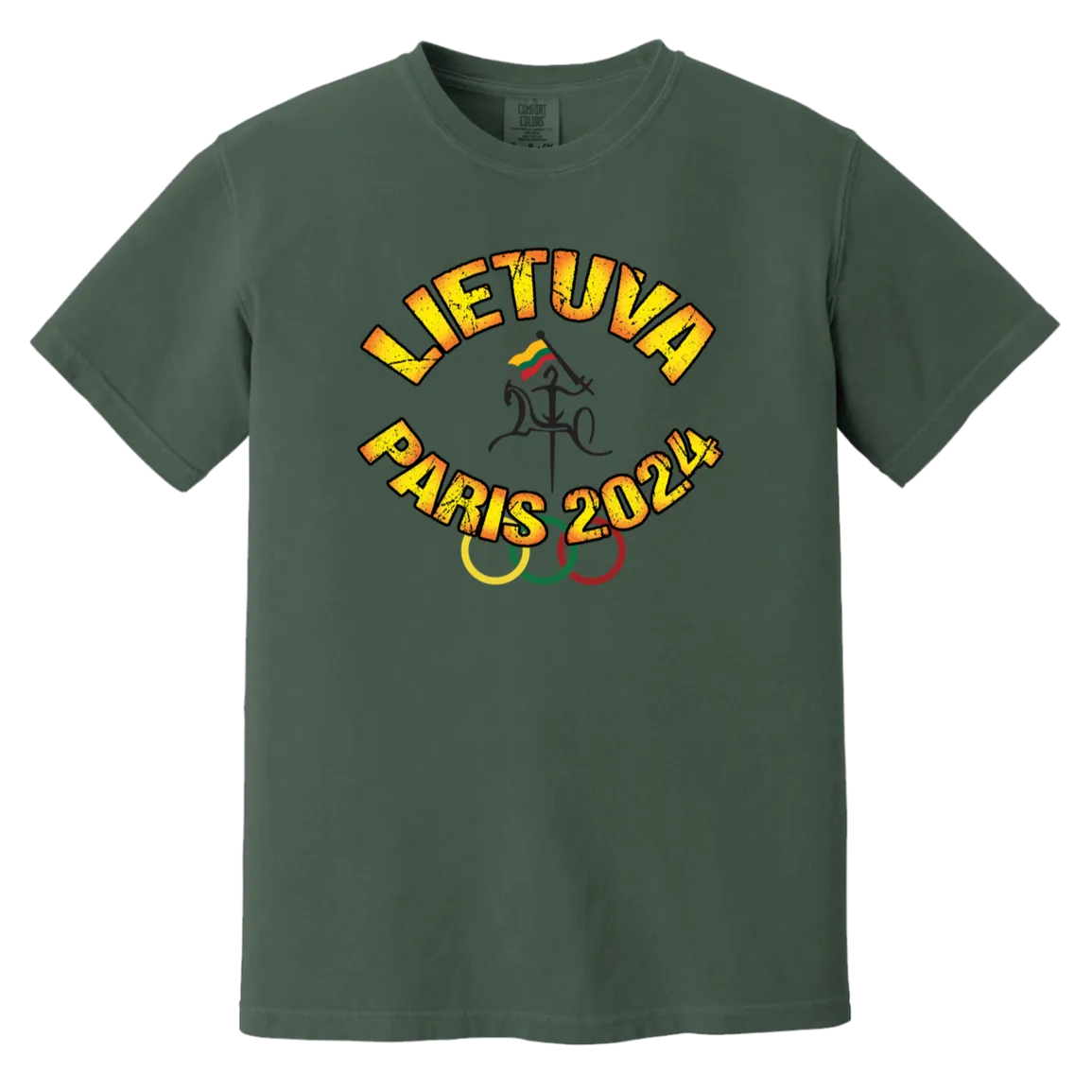Team Lietuva 2024 Vytis - Men/Women Unisex Soft-Washed Comfort Cotton Short Sleeve T-Shirt