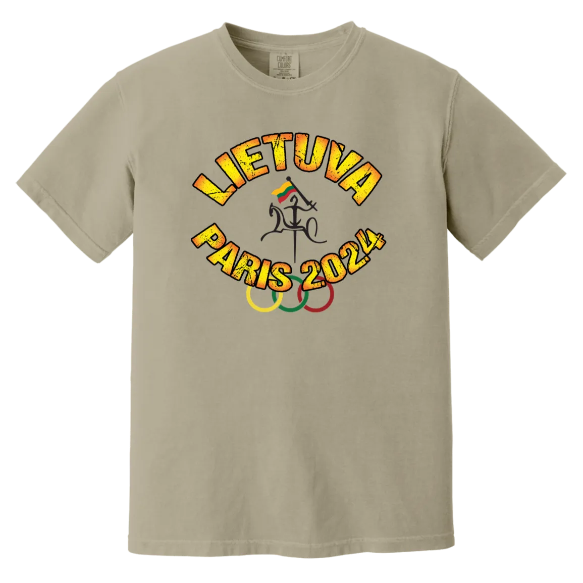 Team Lietuva 2024 Vytis - Men/Women Unisex Soft-Washed Comfort Cotton Short Sleeve T-Shirt