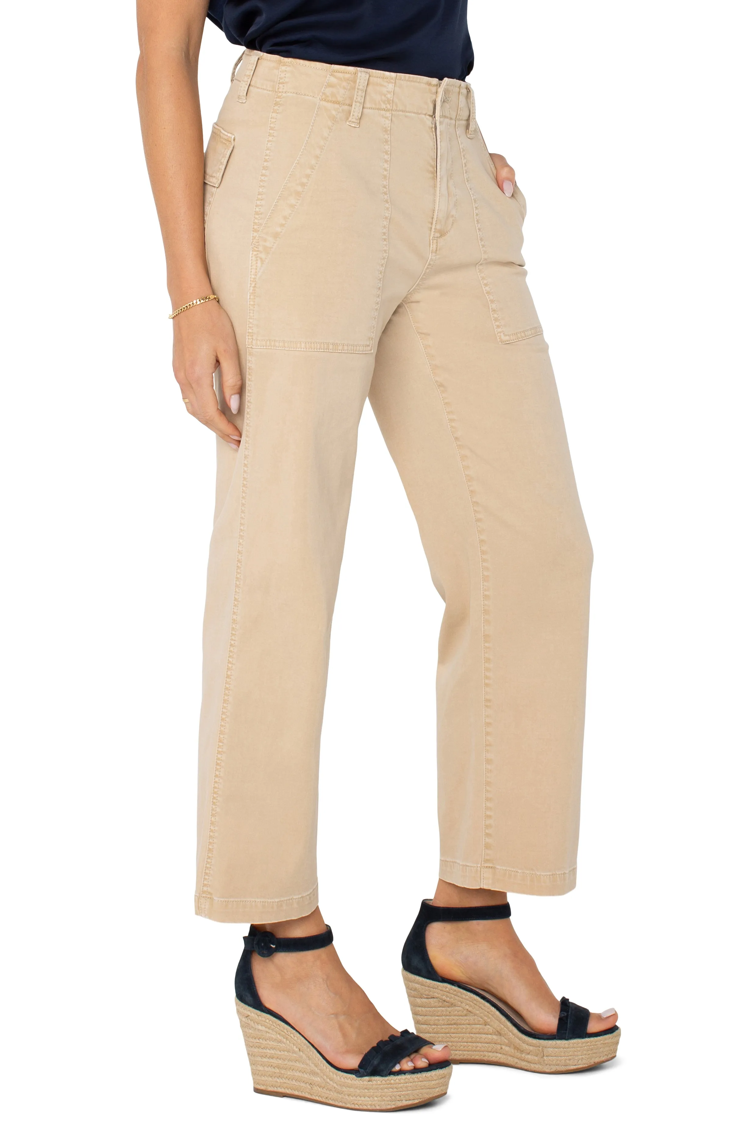 The Drea Cargo Crop Wide Leg Pants