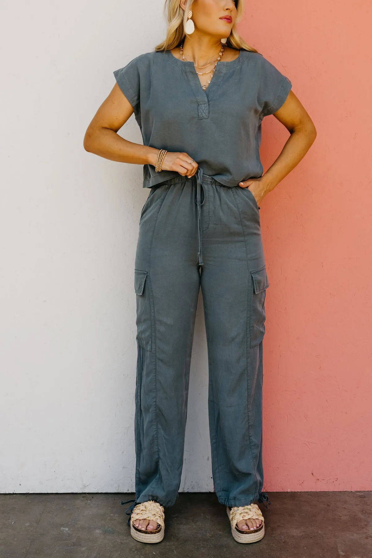 The Kara Drawstring Cargo Pants