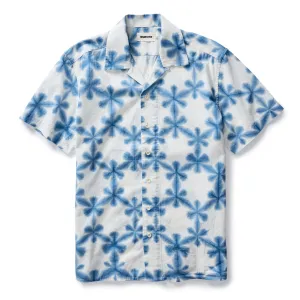 The Short Sleeve Davis Shirt in Vintage White Fractal