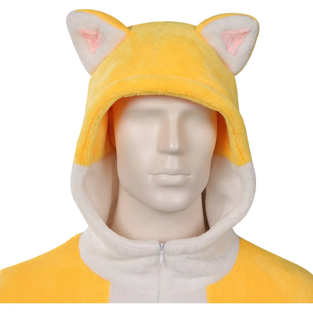 The Super Mario Bros Movie Cat Mario Cosplay Costume Sleepwear Robe Halloween Carnival Party Suit
