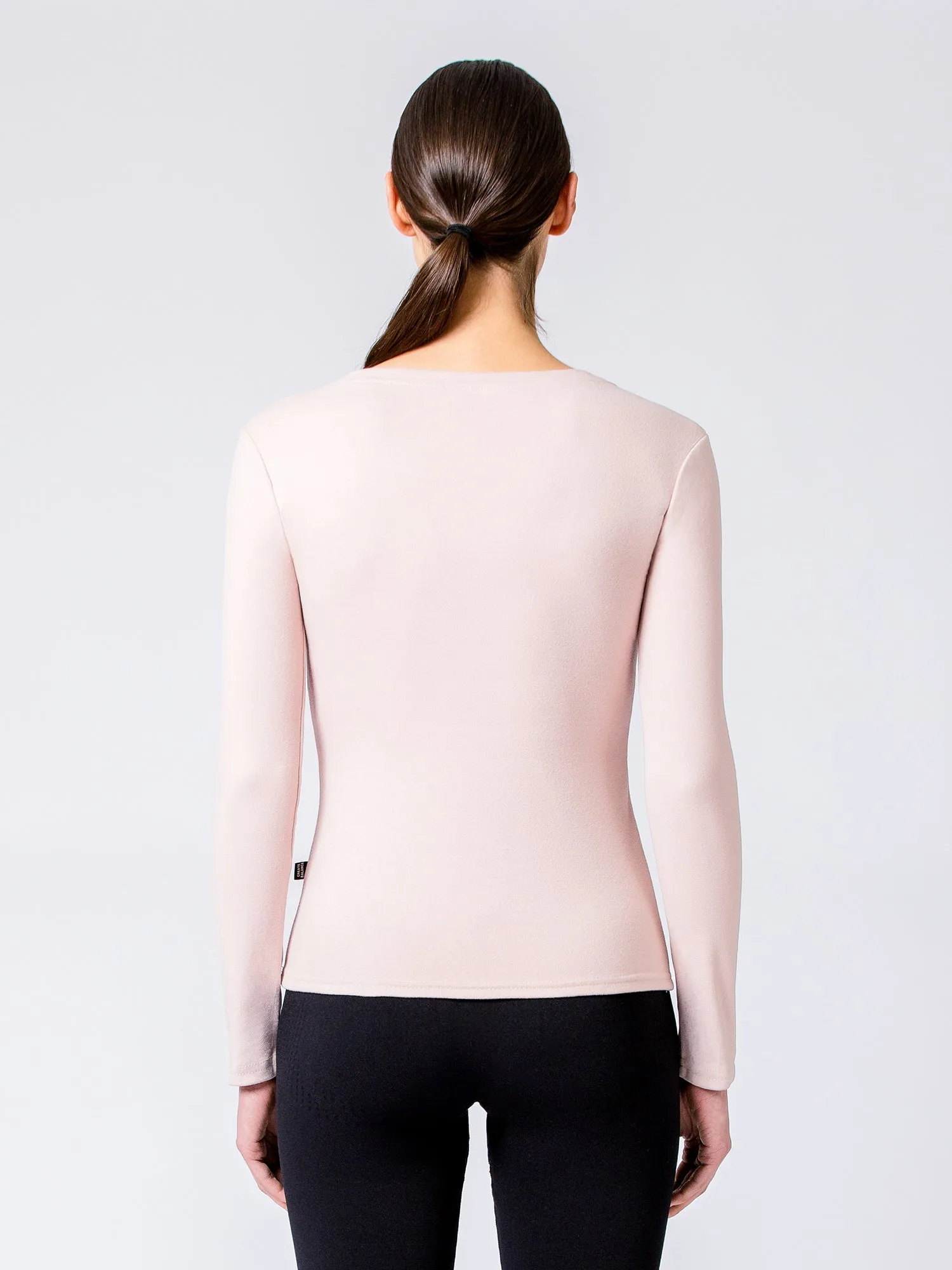 THERMAL FLEECE LONG SLEEVE TOP,  CASSIAS