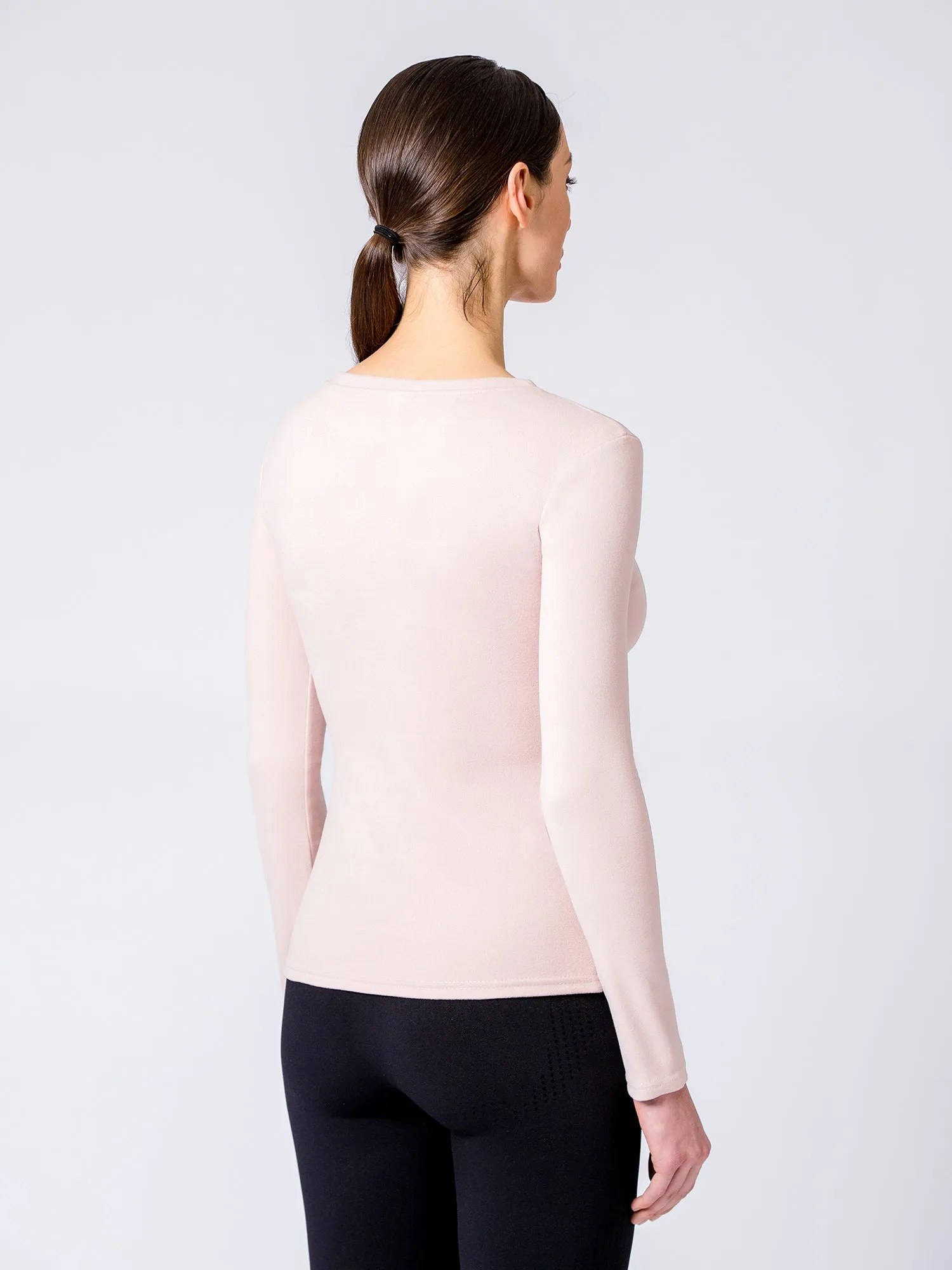 THERMAL FLEECE LONG SLEEVE TOP,  CASSIAS
