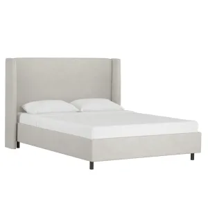 Tilly Upholstered Low Profile Platform Bed Joss & Main Color: Bella Light Gray Performance Velvet Size: Queen
