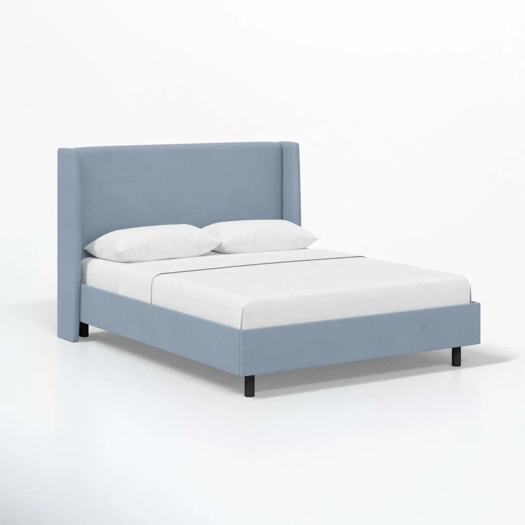 Tilly Upholstered Low Profile Platform Bed Joss & Main Color: Classic Ocean Velvet Size: Full