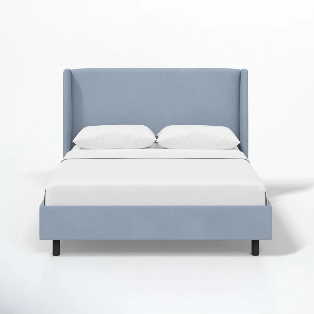 Tilly Upholstered Low Profile Platform Bed Joss & Main Color: Classic Ocean Velvet Size: Full