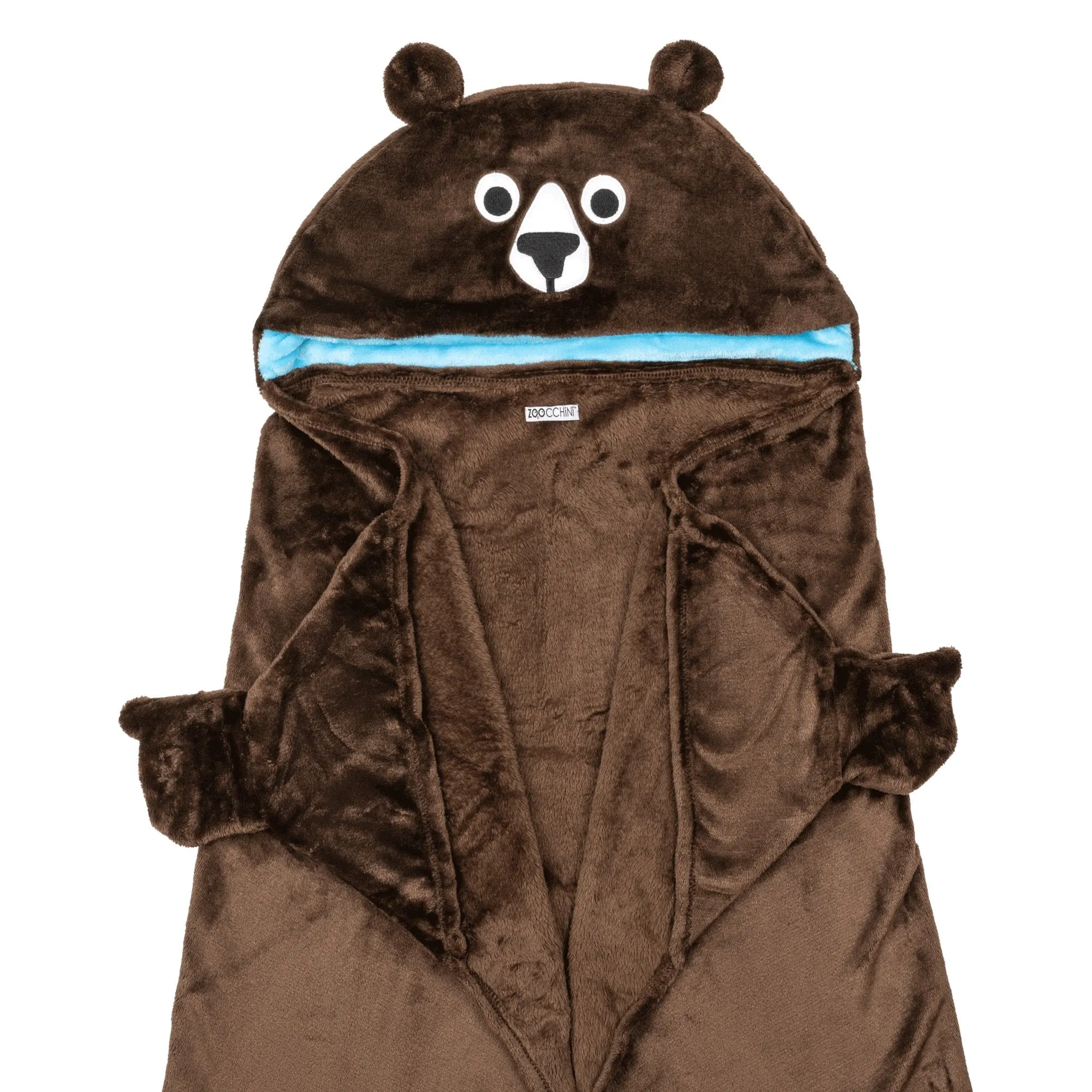 Toddler/Kids Animal Hooded Blanket - Bosley the Bear