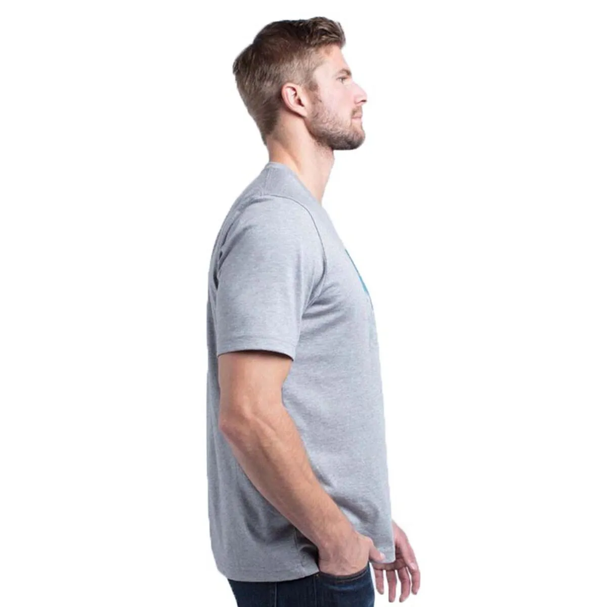 TRAVIS MATHEW MENS CHEERSIE T-SHIRT - HEATHER GREY