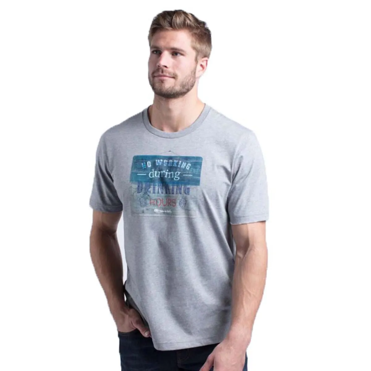 TRAVIS MATHEW MENS CHEERSIE T-SHIRT - HEATHER GREY