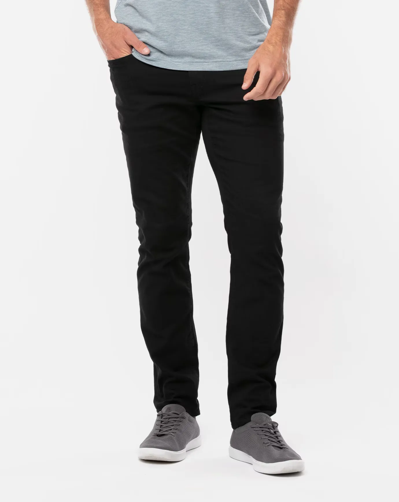 TRAVIS MATHEW MEN'S LEGACY 5 POCKET PANTS - BLACK