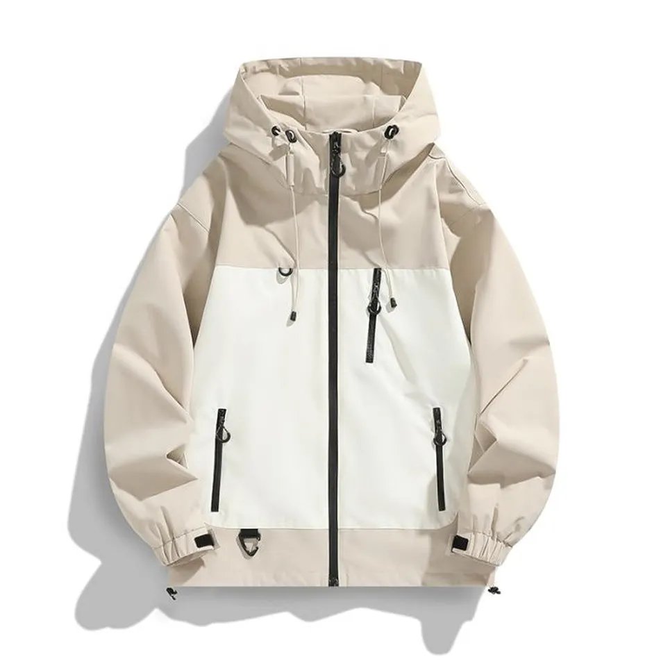 Trendy Windproof Cargo Raincoat for Men's Fashion