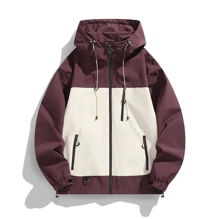 Trendy Windproof Cargo Raincoat for Men's Fashion