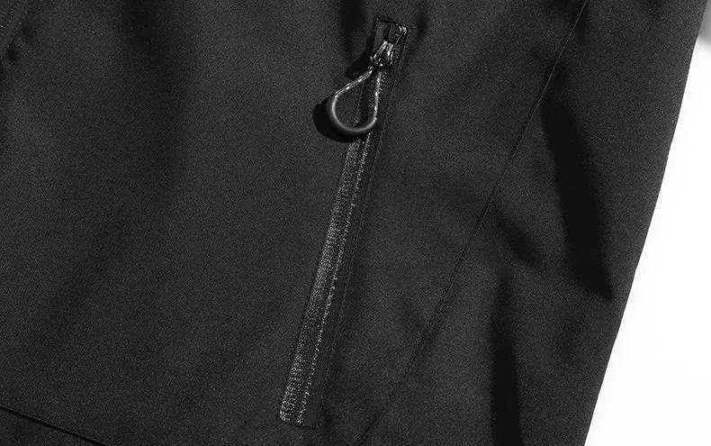 Trendy Windproof Cargo Raincoat for Men's Fashion