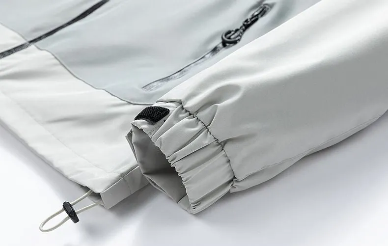 Trendy Windproof Cargo Raincoat for Men's Fashion