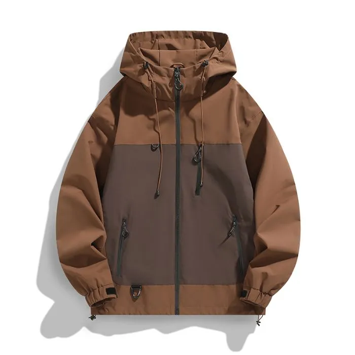 Trendy Windproof Cargo Raincoat for Men's Fashion