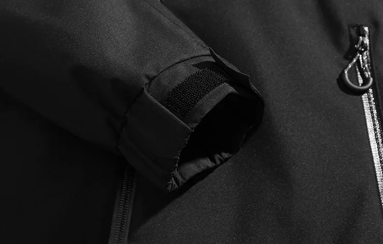 Trendy Windproof Cargo Raincoat for Men's Fashion