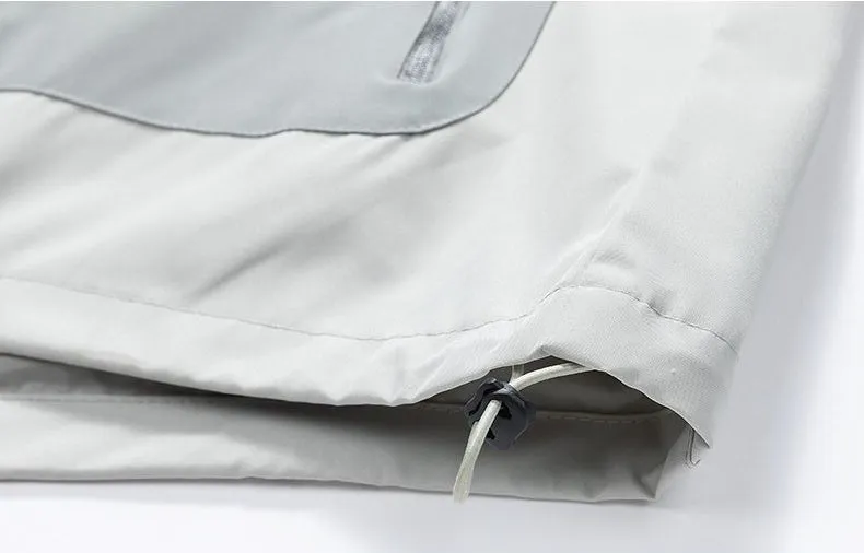 Trendy Windproof Cargo Raincoat for Men's Fashion