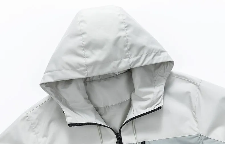 Trendy Windproof Cargo Raincoat for Men's Fashion