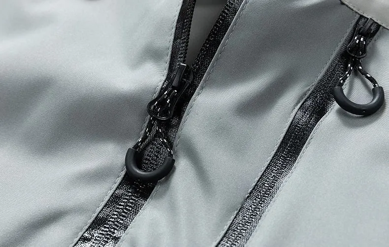 Trendy Windproof Cargo Raincoat for Men's Fashion