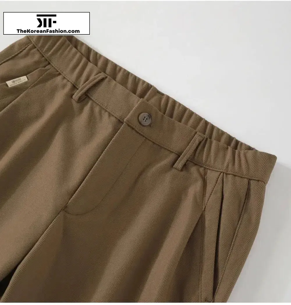Twill Tapered Suit Pants