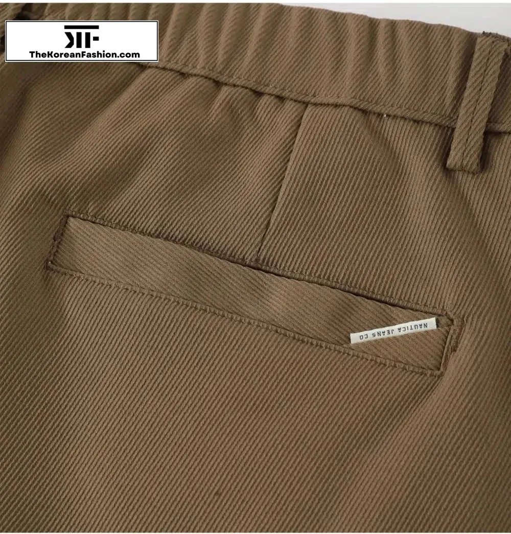 Twill Tapered Suit Pants